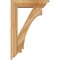 Ekena Millwork Imperial Traditional Rough Sawn Bracket w/ Offset Brace, Western Red Cedar, 6"W x 22"D x 34"H BKT0604X22X34IMP01RWR - alternate 2